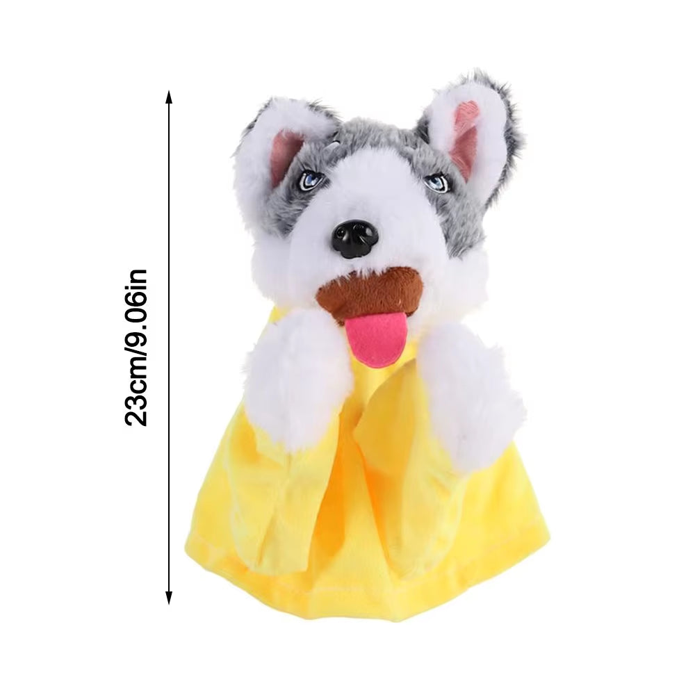 Funny with Sound Boxing Dog Doll Plush Kids Gifts Tricky Doll Battle Interactive Toy
